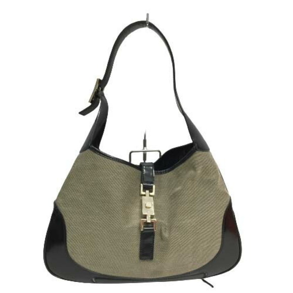 Gucci Shoulder Bag Jackie Line Canvas x Leather - Picture 2 of 13